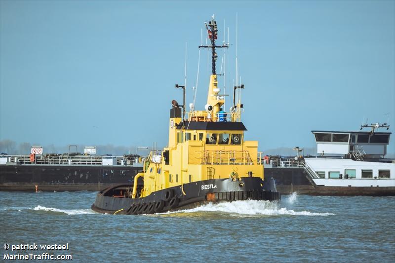 bestla (Tug) - IMO 8027779, MMSI 219829000, Call Sign OVRH2 under the flag of Denmark