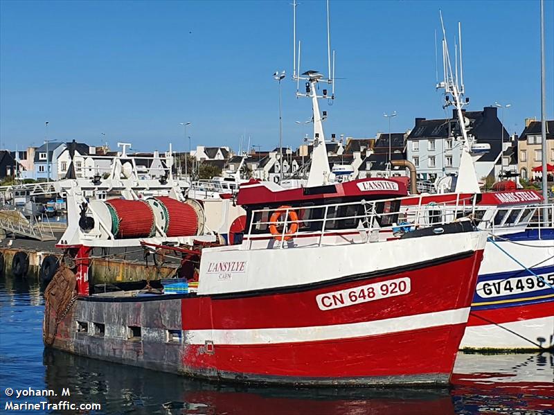 fv lansylye (Fishing vessel) - IMO , MMSI 227313050, Call Sign FU5075 under the flag of France