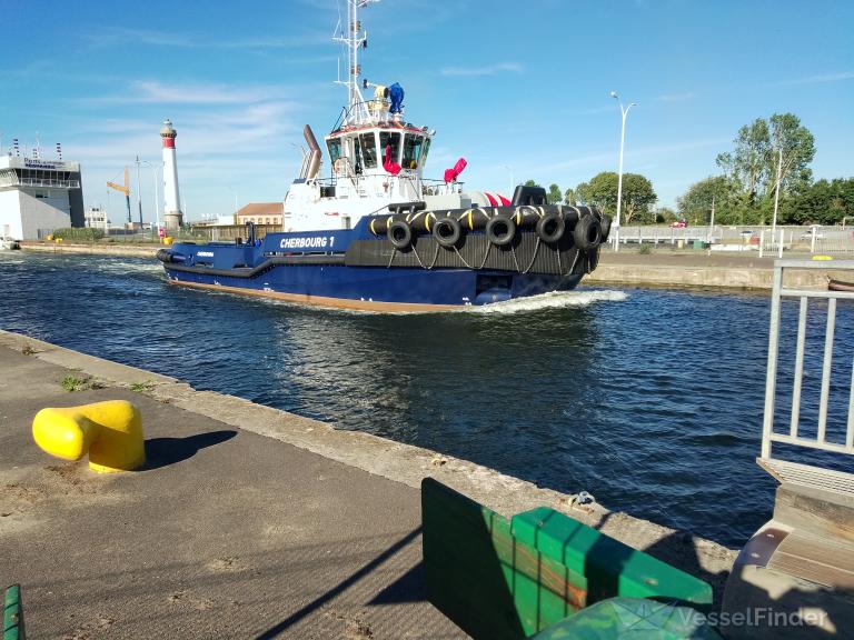 cherbourg 1 (Tug) - IMO 9793088, MMSI 228080700, Call Sign FJVP under the flag of France