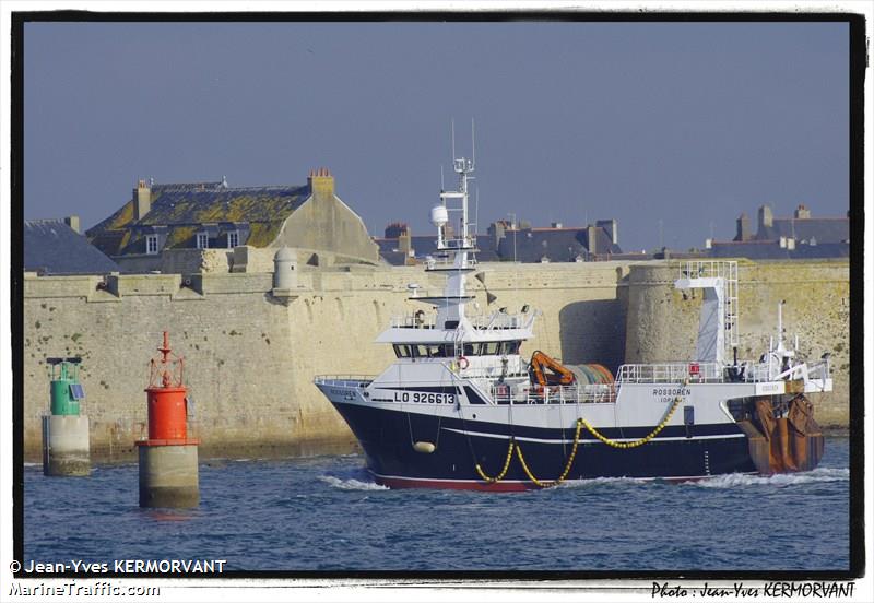 fv rossoren (Fishing vessel) - IMO , MMSI 228301700, Call Sign FNRN under the flag of France