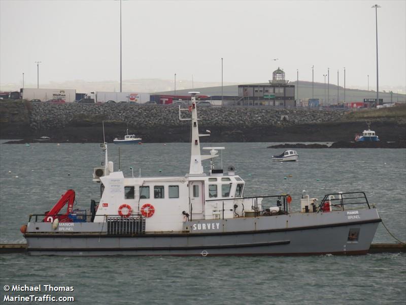 manor brunel (Dredging or UW ops) - IMO , MMSI 232004634, Call Sign MWUA4 under the flag of United Kingdom (UK)