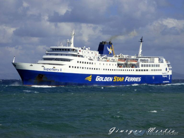 superferry ii (Passenger/Ro-Ro Cargo Ship) - IMO 7346221, MMSI 237001000, Call Sign SWKV under the flag of Greece