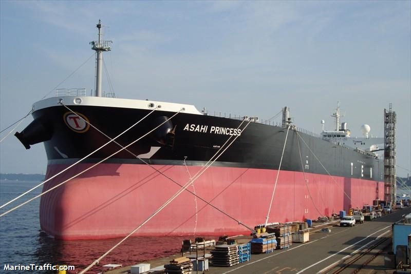 asahi princess (Crude Oil Tanker) - IMO 9411197, MMSI 240944000, Call Sign SVAT4 under the flag of Greece