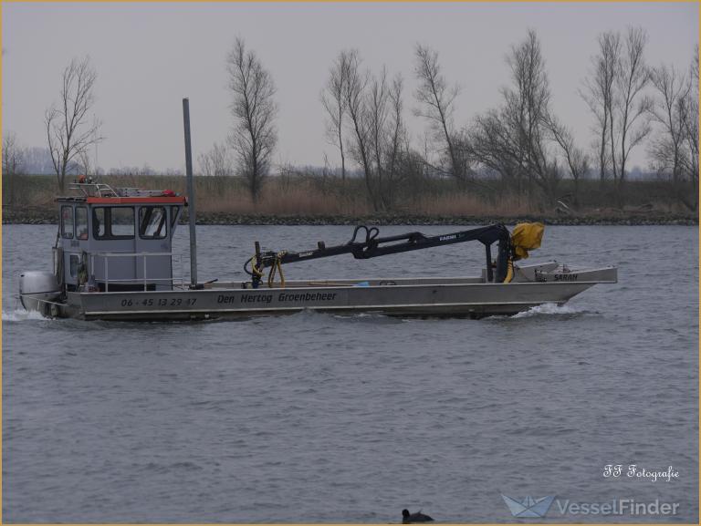 sarah (Dredging or UW ops) - IMO , MMSI 244020640, Call Sign  PC4768 under the flag of Netherlands