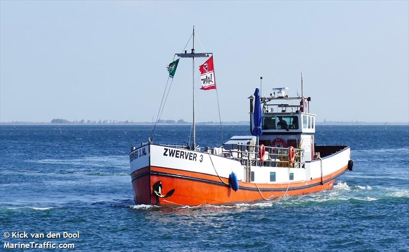 zwerver 3 (Passenger ship) - IMO , MMSI 244050318, Call Sign PD3737 under the flag of Netherlands