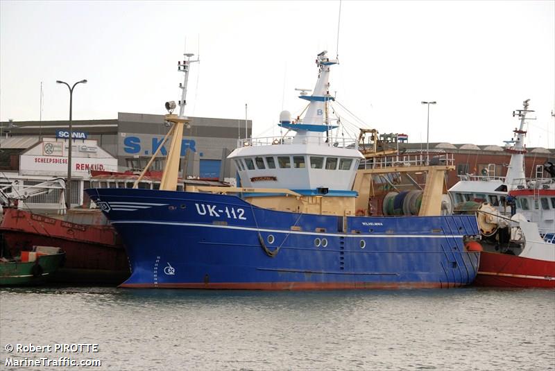 uk112 wilhelmina (Fishing Vessel) - IMO 9405590, MMSI 246557000, Call Sign PHHF under the flag of Netherlands