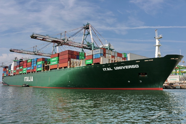 ital universo (Container Ship) - IMO 9196993, MMSI 247012900, Call Sign IBSP under the flag of Italy