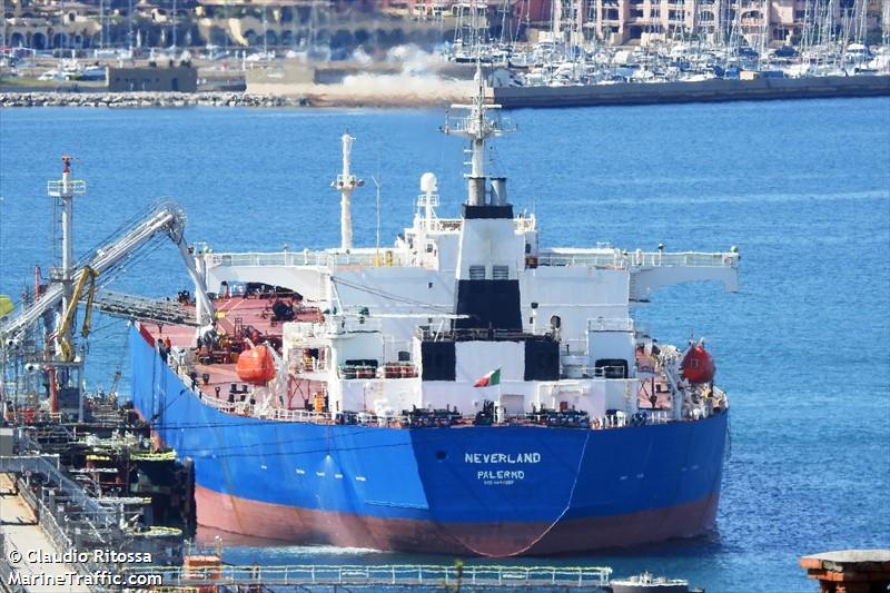 neverland (Crude Oil Tanker) - IMO 9247390, MMSI 247148700, Call Sign IBCT under the flag of Italy