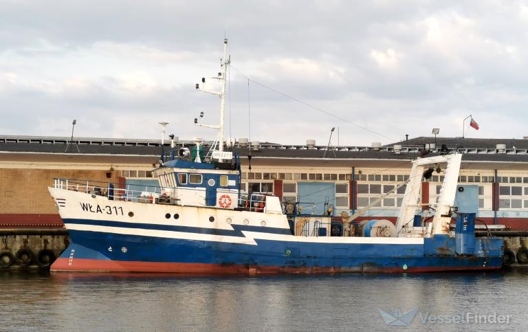 fv.wla-311 (Fishing Vessel) - IMO 8600351, MMSI 261004860, Call Sign SPG2273 under the flag of Poland