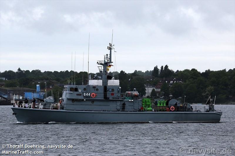 pol warship 644 (Military ops) - IMO , MMSI 261253000, Call Sign SQWH under the flag of Poland