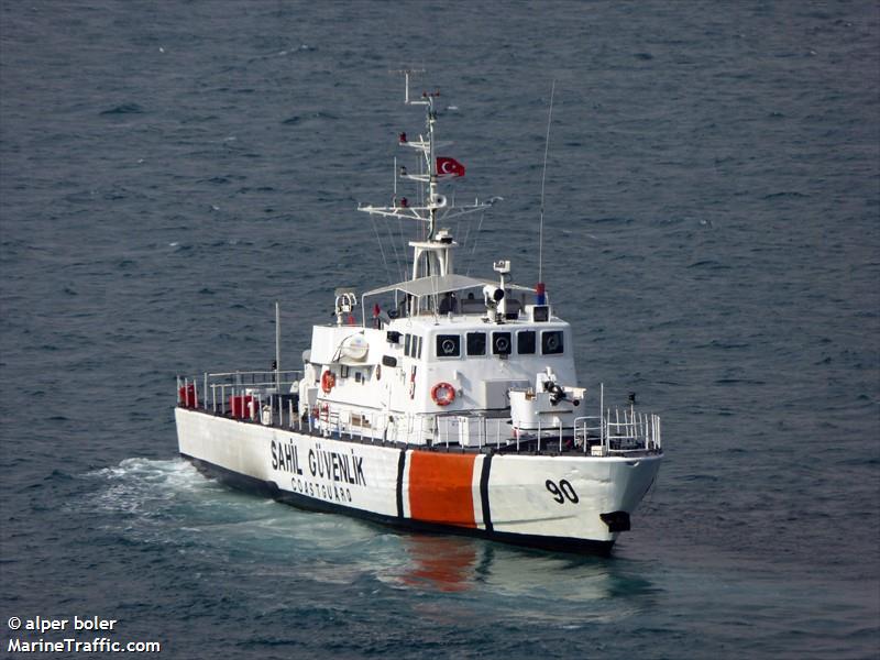 tcsg90 (Law enforcment) - IMO , MMSI 271030078, Call Sign TBVU under the flag of Turkey