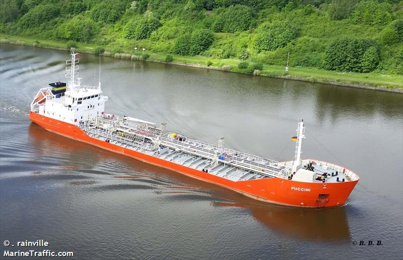 g.puccini (Chemical/Oil Products Tanker) - IMO 9156993, MMSI 273216520, Call Sign UBHT6 under the flag of Russia