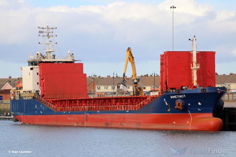 amethyst (General Cargo Ship) - IMO 9549607, MMSI 273358930, Call Sign UBSH3 under the flag of Russia