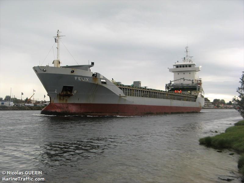felix (General Cargo Ship) - IMO 9180877, MMSI 305791000, Call Sign V2GW6 under the flag of Antigua & Barbuda