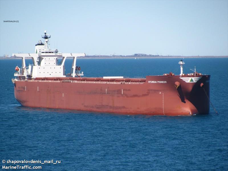 hyundai pioneer (Bulk Carrier) - IMO 9398101, MMSI 311019600, Call Sign C6XQ9 under the flag of Bahamas