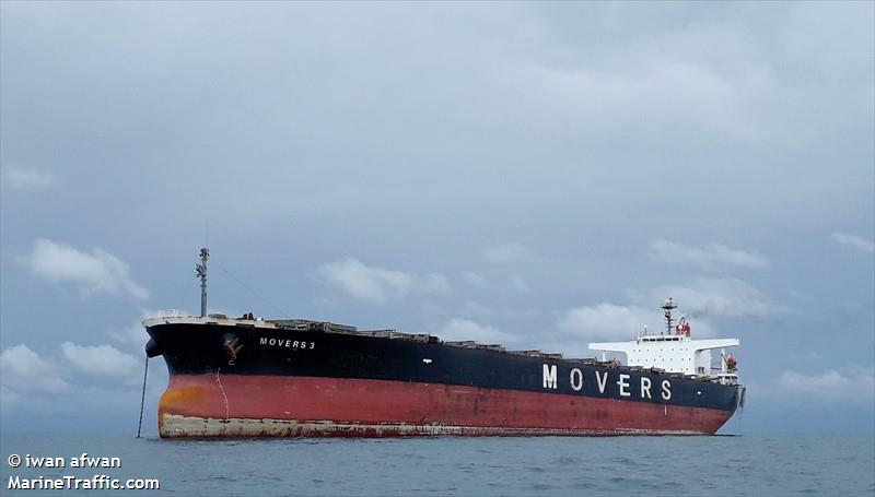 movers 3 (Bulk Carrier) - IMO 9250244, MMSI 352940000, Call Sign 3FGQ4 under the flag of Panama