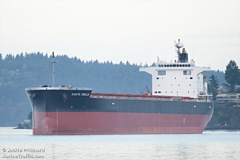 santa emilia (Bulk Carrier) - IMO 9609524, MMSI 354227000, Call Sign H9XP under the flag of Panama