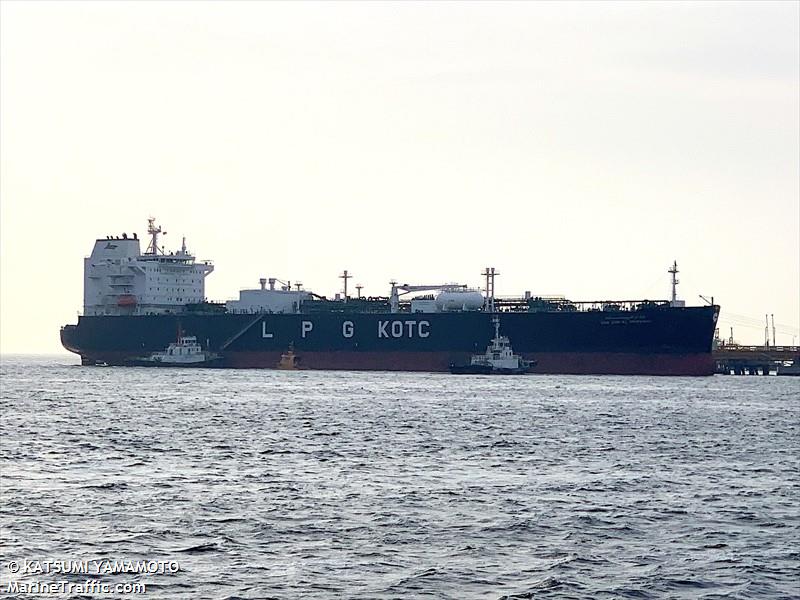 gas umm al rowaisat (LPG Tanker) - IMO 9849631, MMSI 447274000, Call Sign 9KJV under the flag of Kuwait