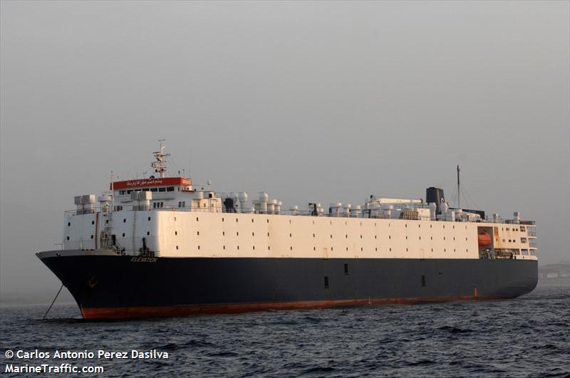 elevation (Livestock Carrier) - IMO 7407324, MMSI 450553000, Call Sign ODVX under the flag of Lebanon