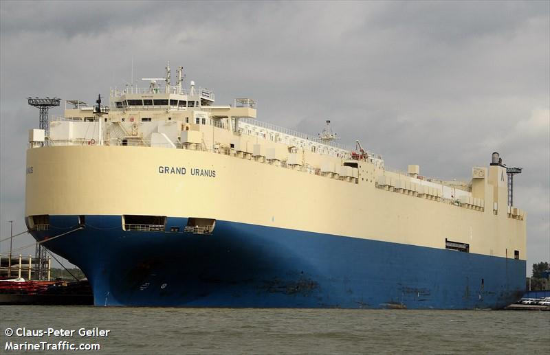 grand uranus (Vehicles Carrier) - IMO 9472206, MMSI 477142300, Call Sign VRRG3 under the flag of Hong Kong