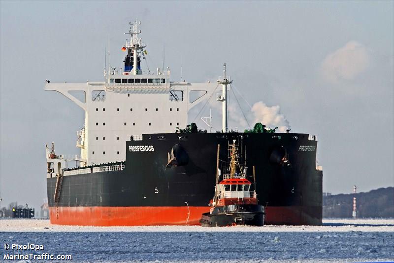 prosperous (Bulk Carrier) - IMO 9591741, MMSI 477351900, Call Sign VRIA3 under the flag of Hong Kong