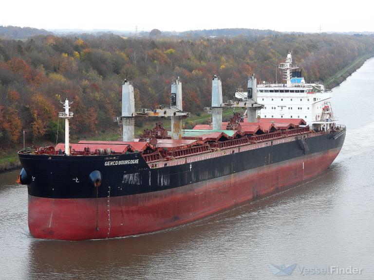 genco bourgogne (Bulk Carrier) - IMO 9490662, MMSI 538002572, Call Sign V7EV8 under the flag of Marshall Islands