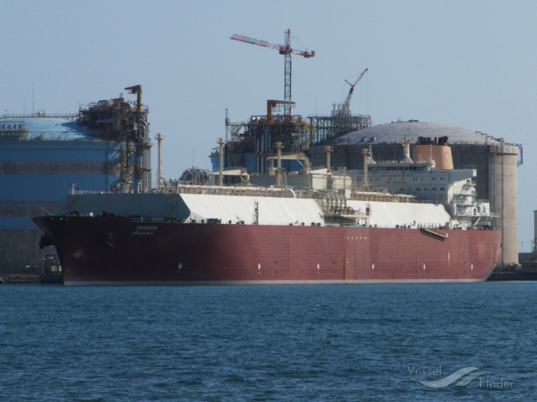 tembek (LNG Tanker) - IMO 9337731, MMSI 538002921, Call Sign V7MX8 under the flag of Marshall Islands