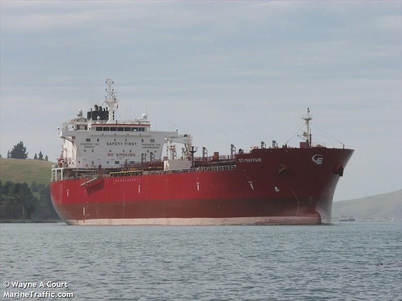 sti mayfair (Chemical/Oil Products Tanker) - IMO 9686730, MMSI 538005175, Call Sign V7BN6 under the flag of Marshall Islands