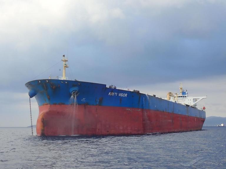 kriti vigor (Crude Oil Tanker) - IMO 9290397, MMSI 538005501, Call Sign V7EN7 under the flag of Marshall Islands