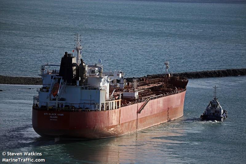 sti black hawk (Chemical/Oil Products Tanker) - IMO 9704453, MMSI 538005836, Call Sign V7HK6 under the flag of Marshall Islands