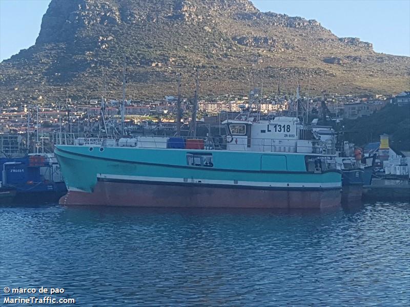 sea hunter (Fishing Vessel) - IMO 9611307, MMSI 601137900 under the flag of South Africa