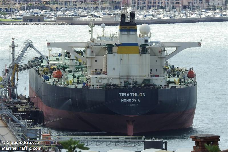 triathlon (Crude Oil Tanker) - IMO 9233222, MMSI 636017110, Call Sign D5JI6 under the flag of Liberia