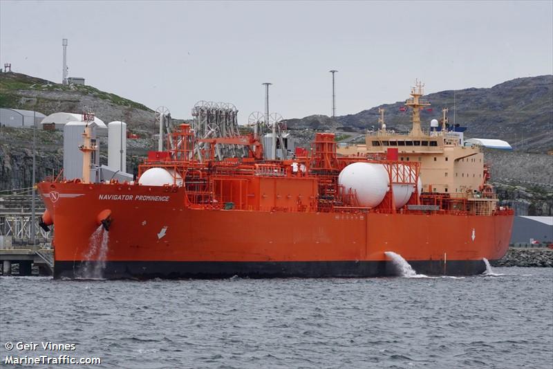 navigator prominence (LPG Tanker) - IMO 9742326, MMSI 636017412, Call Sign D5KU6 under the flag of Liberia