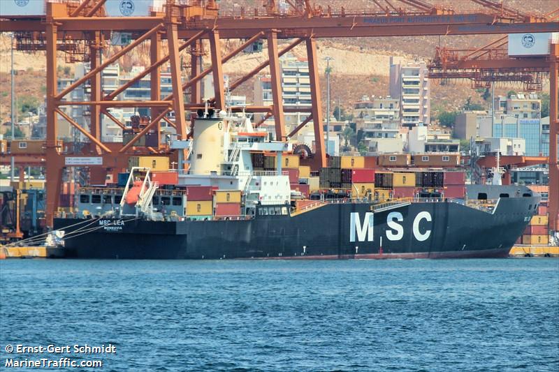 msc lea (Container Ship) - IMO 9162643, MMSI 636018325, Call Sign D5PF5 under the flag of Liberia