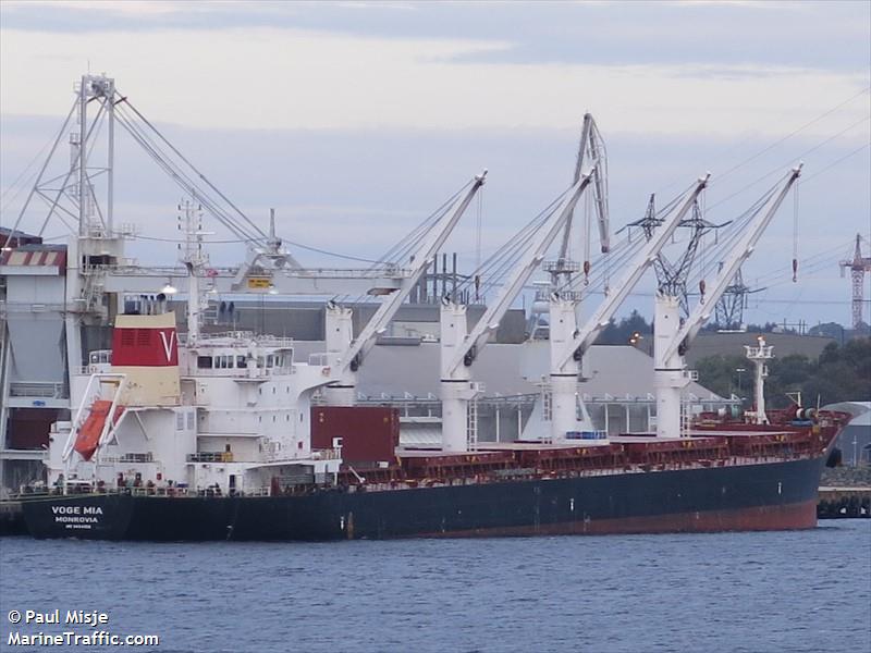 voge mia (Bulk Carrier) - IMO 9464950, MMSI 636092602, Call Sign D5GV3 under the flag of Liberia