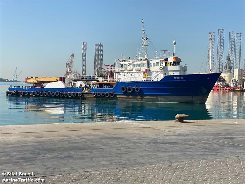 sernakh (Offshore Tug/Supply Ship) - IMO 7726392, MMSI 677071500, Call Sign 51M815 under the flag of Tanzania