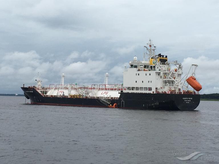 gilberto freyre (LPG Tanker) - IMO 9596868, MMSI 710033040, Call Sign PPBU under the flag of Brazil