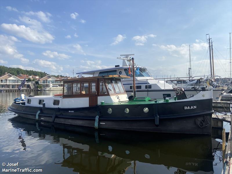 daan (Pleasure craft) - IMO , MMSI 205387870, Call Sign OQ3878 under the flag of Belgium