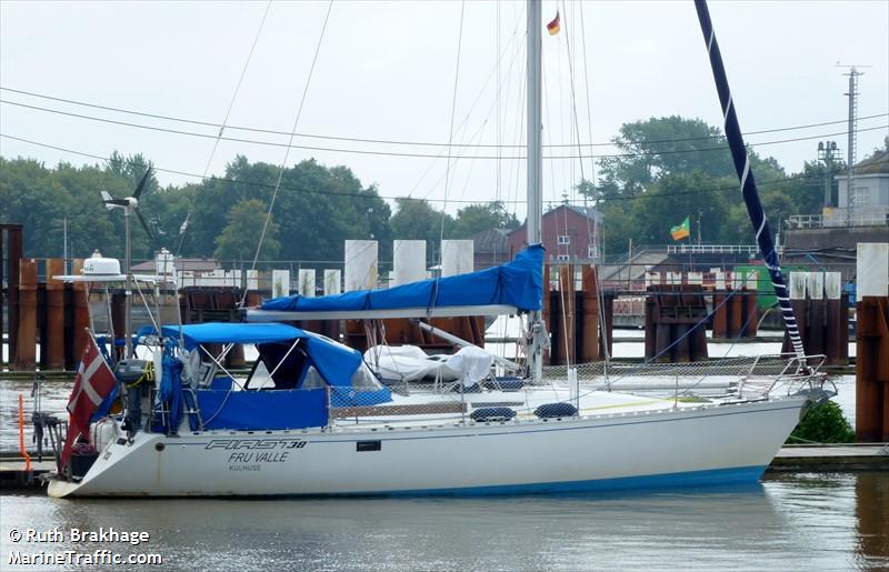 fru valle (Pleasure craft) - IMO , MMSI 219017716, Call Sign XPE5175 under the flag of Denmark