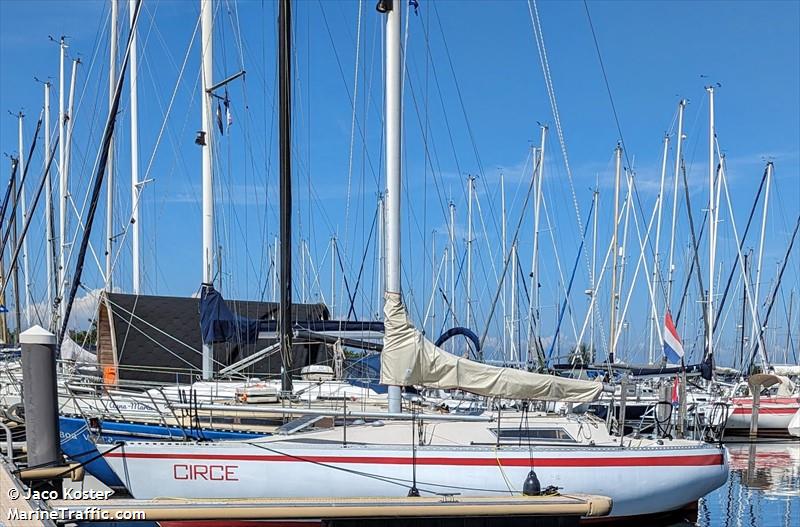 circe (Sailing vessel) - IMO , MMSI 244728083, Call Sign PB2404 under the flag of Netherlands