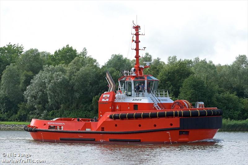 ares (Tug) - IMO 9906221, MMSI 261004168, Call Sign SNHR under the flag of Poland