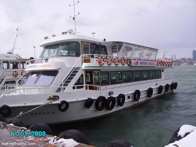 onder-k (Passenger ship) - IMO , MMSI 271010531, Call Sign TC9298 under the flag of Turkey