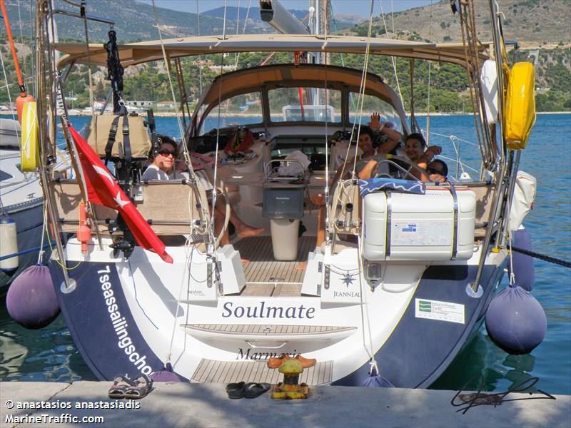 soulmate (Sailing vessel) - IMO , MMSI 271043110, Call Sign YMA5027 under the flag of Turkey