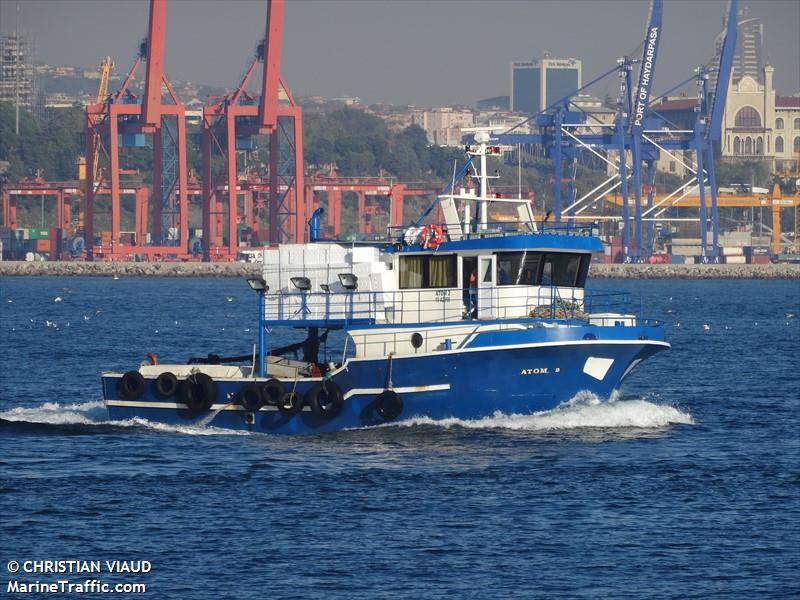 atom 2 (Fishing vessel) - IMO , MMSI 271044588, Call Sign TCA4255 under the flag of Turkey