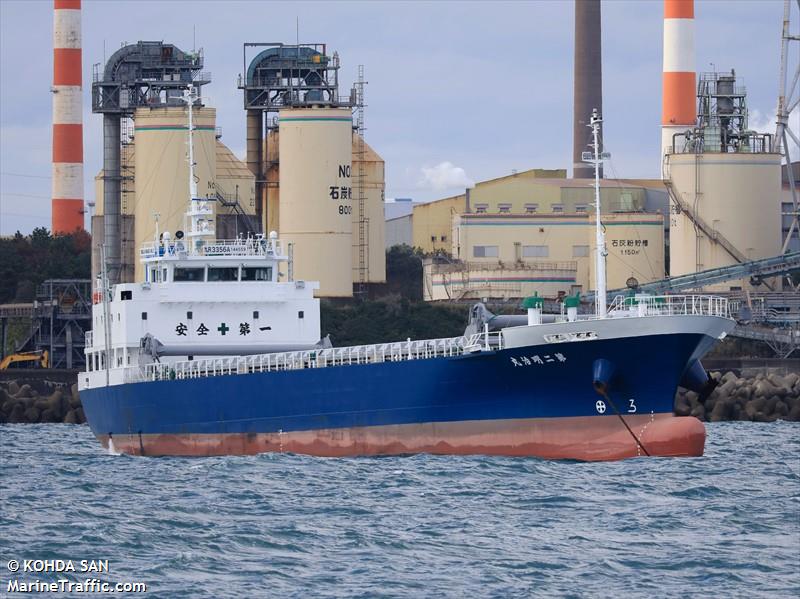 meiji maru no.2 (Cargo ship) - IMO , MMSI 431022059, Call Sign JD5281 under the flag of Japan