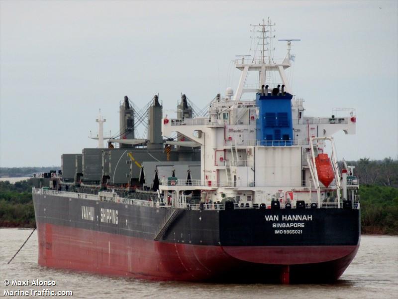 van hannah (Bulk Carrier) - IMO 9965021, MMSI 563196700, Call Sign 9V9064 under the flag of Singapore