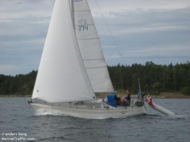 lis kristine (Sailing vessel) - IMO , MMSI 219022430, Call Sign XPA2208 under the flag of Denmark
