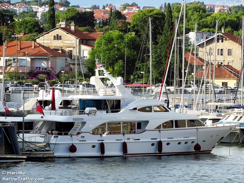 my orion (Unknown) - IMO , MMSI 235020242, Call Sign MFVH7 under the flag of United Kingdom (UK)