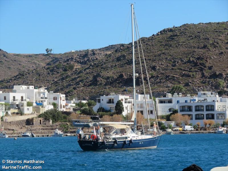 the claudie (Sailing vessel) - IMO , MMSI 261026470, Call Sign SPG3990 under the flag of Poland