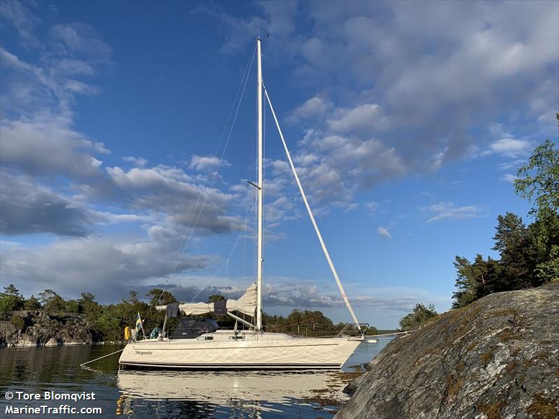 megamie (Sailing vessel) - IMO , MMSI 265790940, Call Sign SB9922 under the flag of Sweden
